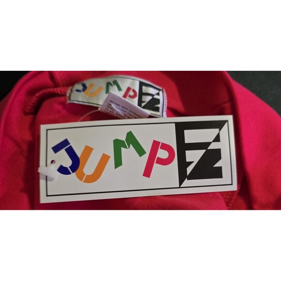 NWT Jump In Pink Cropped Short Sleeve V-neck Top Stretch Size Medium - Picture 3 of 5